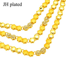 Load image into Gallery viewer, Jewelry set Gold Color Necklace &amp; Earrings Bridal