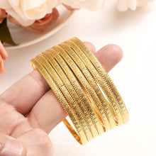 Load image into Gallery viewer, Dubai 8 pcs Fashion Bangle Jewelry Gold Color