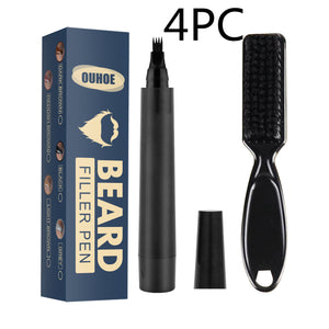 Beard Mustache Pencil Filler Pen Kit With Brush