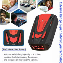 Load image into Gallery viewer, 16 Band Car Radar Detector W Voice Alert