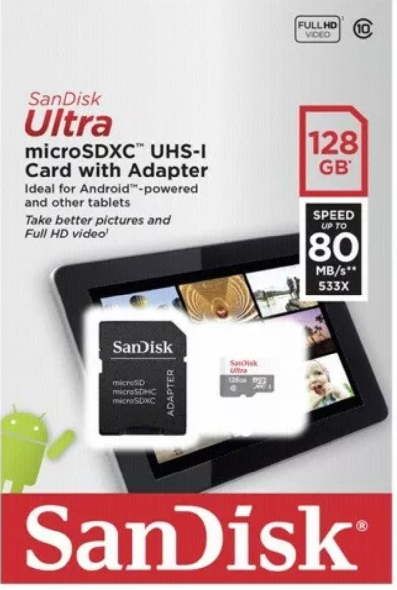 SanDisk Micro SD Card 8GB 16GB 32GB 64GB 128GB Memory Class 4 for Smartphones & Tablets