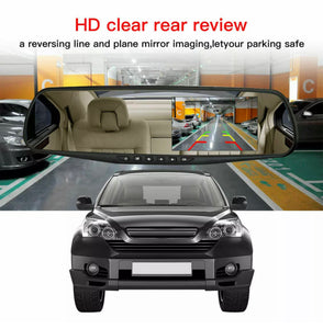 4.3 inch HD 1080p Car Dash Cam Front Rear Mirror DVR Recorder