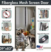 Load image into Gallery viewer, Magnetic Mesh screen door self sealing