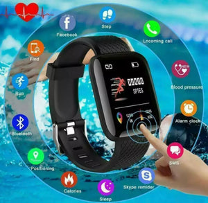 Bluetooth Smart Watch Heart Rate Fitness Activity Tracker