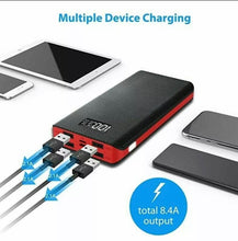 Load image into Gallery viewer, 20kmAh Power Bank 4USB Portable External Battery Backup Charger