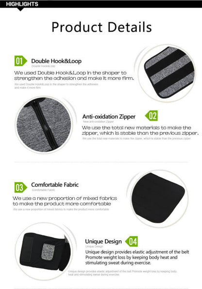 Waist Trainer Vest Gym Slimming Adjustable Sauna Sweat Belt Body Shaper