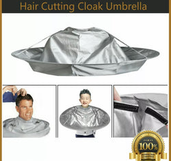 Salon Foldable Hair Cutting Cloak Umbrella Hairdressing Cape Barber Gown Home