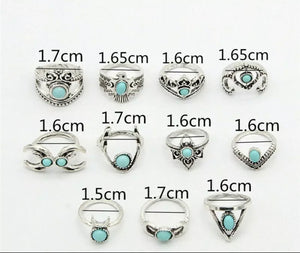 Boho Ring 11Pcs Knuckle Ring