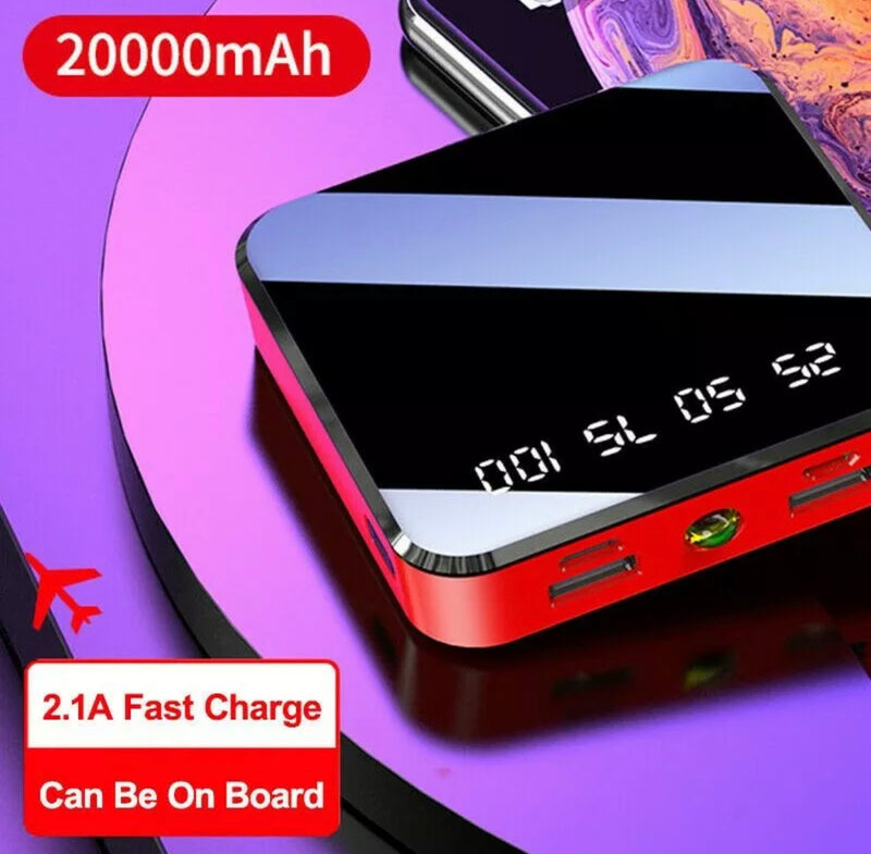 20000mAh Dual USB Ultra Thin Portable Power Bank