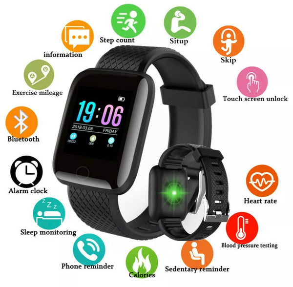 Bluetooth Smart Watch Heart Rate Fitness Activity Tracker – MomProStore