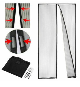 Magnetic Mesh screen door self sealing