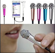 Load image into Gallery viewer, Portable 3.5mm Stereo Studio Mic KTV Karaoke Mini Microphone For Cell Phone