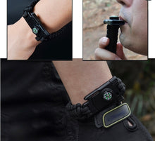 Load image into Gallery viewer, Multi-function Paracord Survival Braided Bracelet