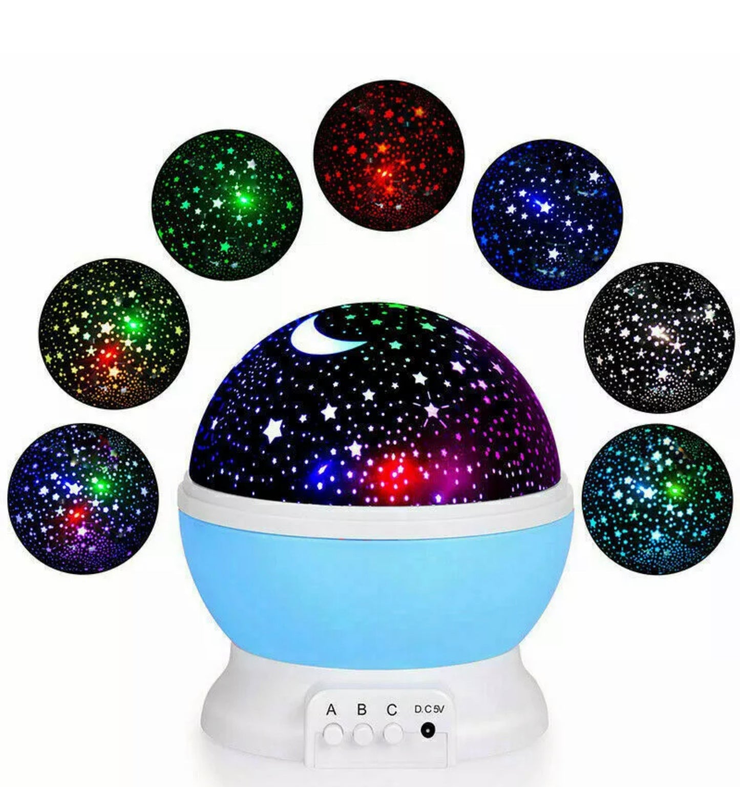 USB LED Starry Sky Projector Star Night Light Sleep Romantic Lamp 360°