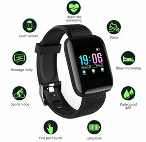 Bluetooth Smart Watch Heart Rate Fitness Activity Tracker