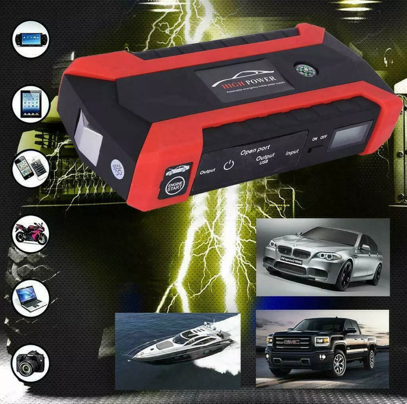Car Jump Starter, 20000mAh Portable Charger Power Bank with LED Flash Light
