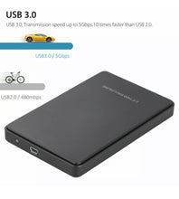 Load image into Gallery viewer, External Portable Hard Disk CASE USB 3.0 2TB SATA SSD Desktop Mobile