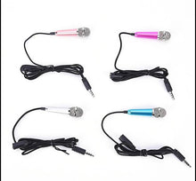 Load image into Gallery viewer, Portable 3.5mm Stereo Studio Mic KTV Karaoke Mini Microphone For Cell Phone