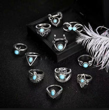 Load image into Gallery viewer, Boho Ring 11Pcs Knuckle Ring