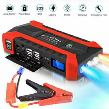 Load image into Gallery viewer, Car Jump Starter, 20000mAh Portable Charger Power Bank with LED Flash Light