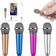 Load image into Gallery viewer, Portable 3.5mm Stereo Studio Mic KTV Karaoke Mini Microphone For Cell Phone