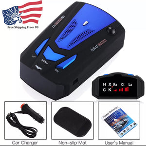 16 Band Car Radar Detector W Voice Alert