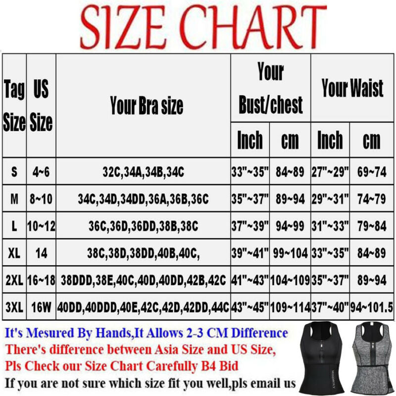 Waist Trainer Vest Gym Slimming Adjustable Sauna Sweat Belt Body Shaper