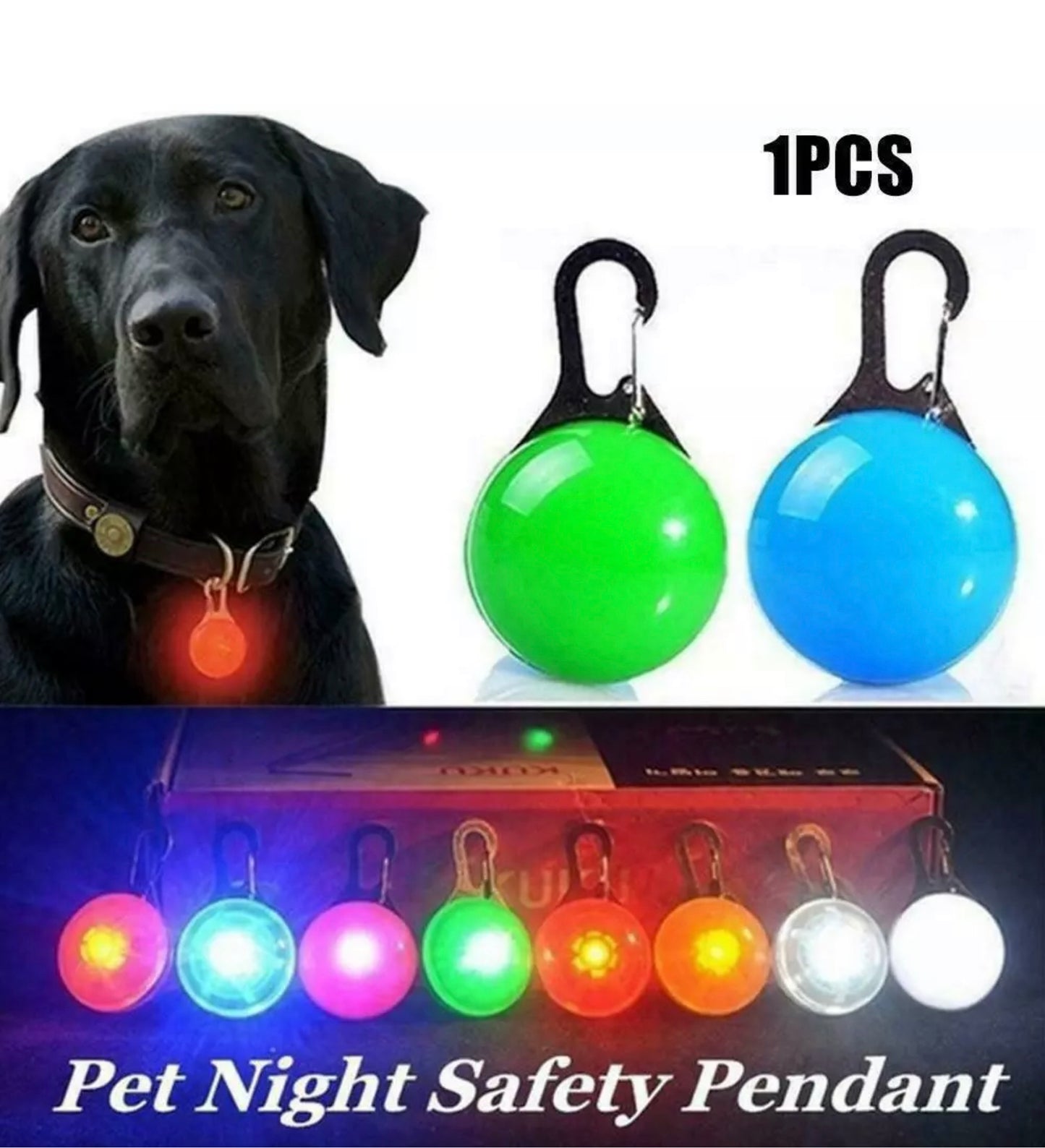 LED Lights Glowing Collar Pendant For Dog