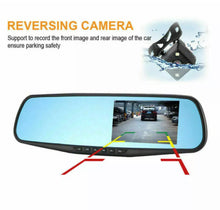 Load image into Gallery viewer, 4.3 inch HD 1080p Car Dash Cam Front Rear Mirror DVR Recorder