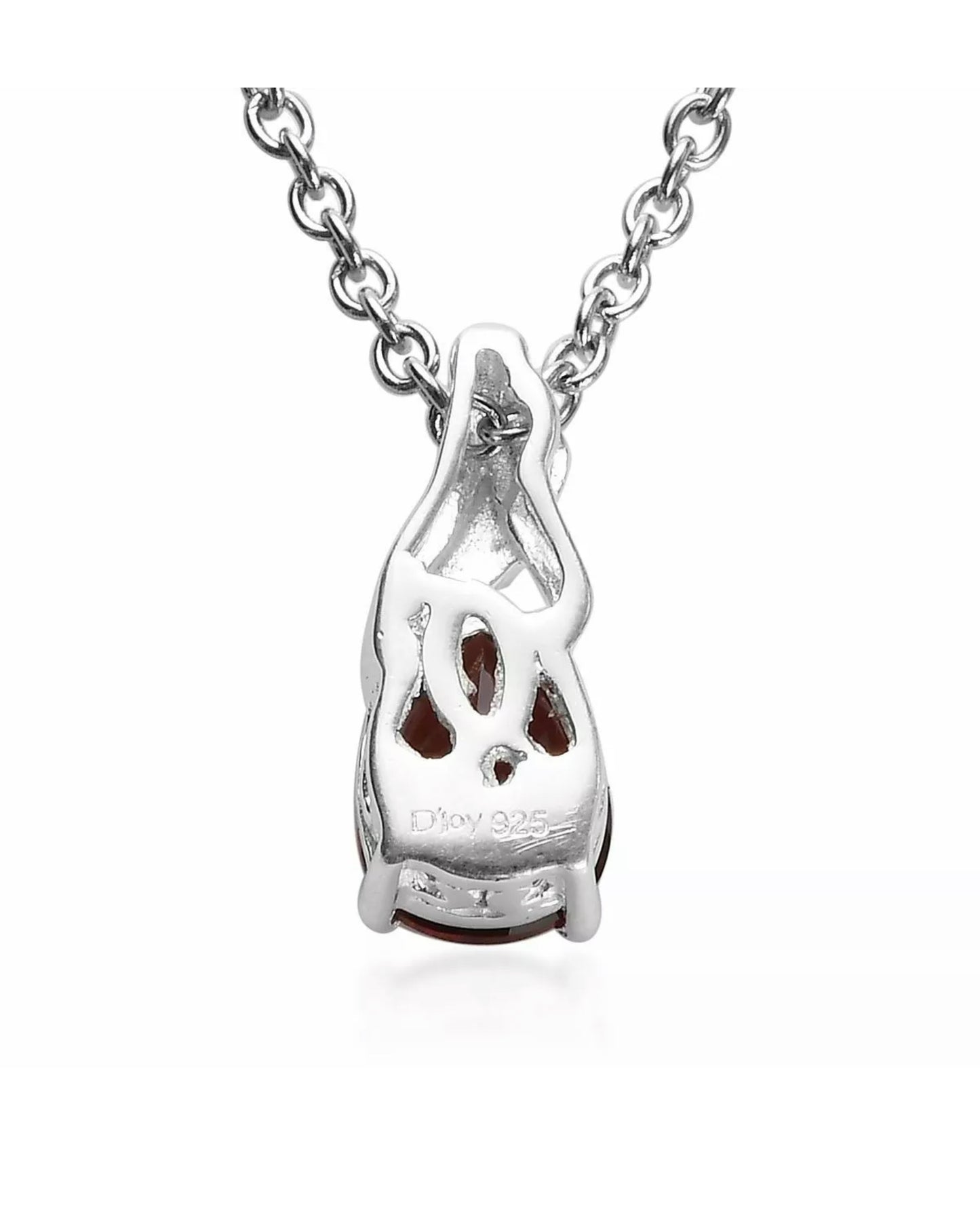 925 Sterling Silver Amethyst Drop Dangle Earrings Chain Necklace Pendant Set 20"