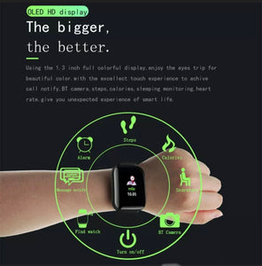 Bluetooth Smart Watch Heart Rate Fitness Activity Tracker