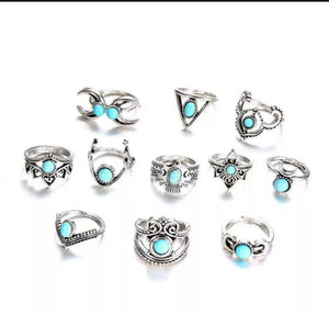 Boho Ring 11Pcs Knuckle Ring