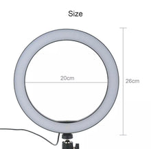 Load image into Gallery viewer, 10&quot; LED Ring Light with Tripod Stand &amp; Phone Holder