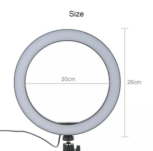 10" LED Ring Light with Tripod Stand & Phone Holder