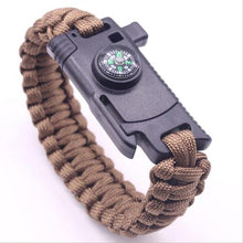 Load image into Gallery viewer, Multi-function Paracord Survival Braided Bracelet