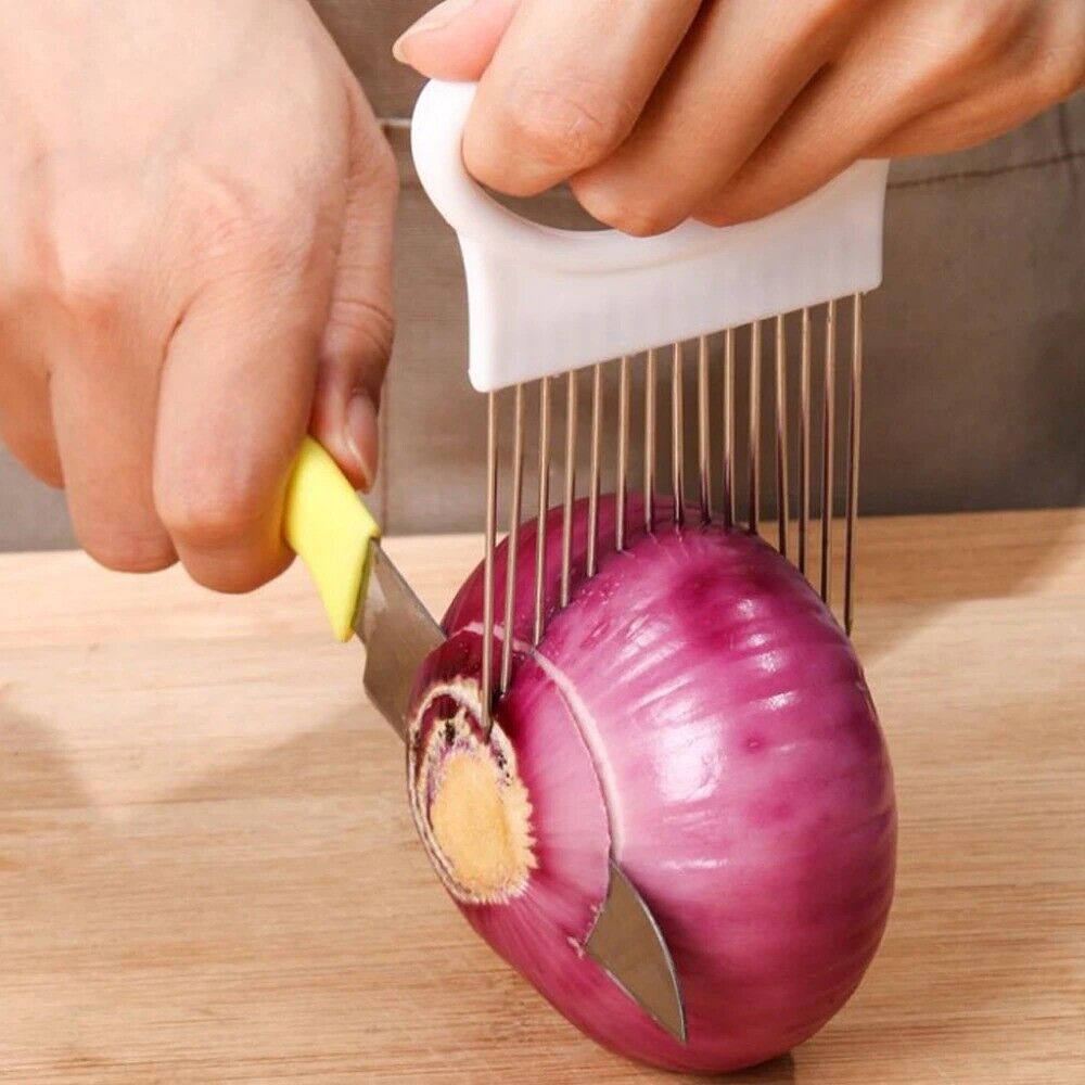 2x Easy Onion Holder Slicer