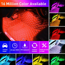 Load image into Gallery viewer, Car RGB 48 LED Light Strip Interior Atmosphere Neon Lamp Remote Control For Cars