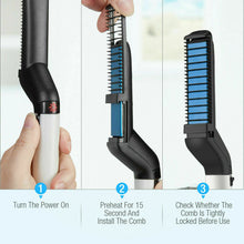 Load image into Gallery viewer, Men&#39;s Quick Beard Straightener Multifunctional Hair Comb