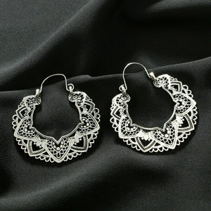 Elegant Silver Hoop Earring for Women Jewelry A Pair/set