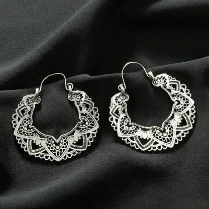 Elegant 925 Silver Hoop Earring for Women Jewelry  A Pair/set