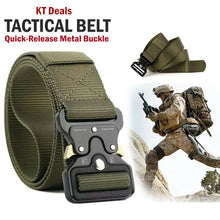 Load image into Gallery viewer, Casual Belts for Men Tactical Military Belt Adjustable Quick Release HEAVY DUTY