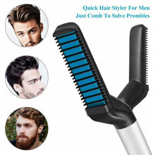 Load image into Gallery viewer, Men&#39;s Quick Beard Straightener Multifunctional Hair Comb