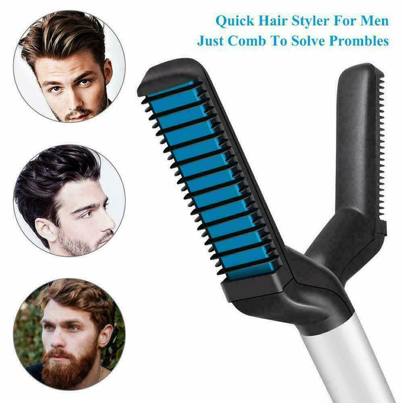 Men's Quick Beard Straightener Multifunctional Hair Comb