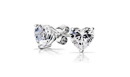 5pcs 925 Sterling Silver CZ Stud Earrings