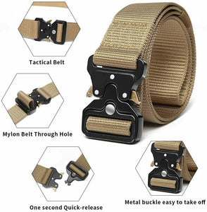 Casual Belts for Men Tactical Military Belt Adjustable Quick Release HEAVY DUTY