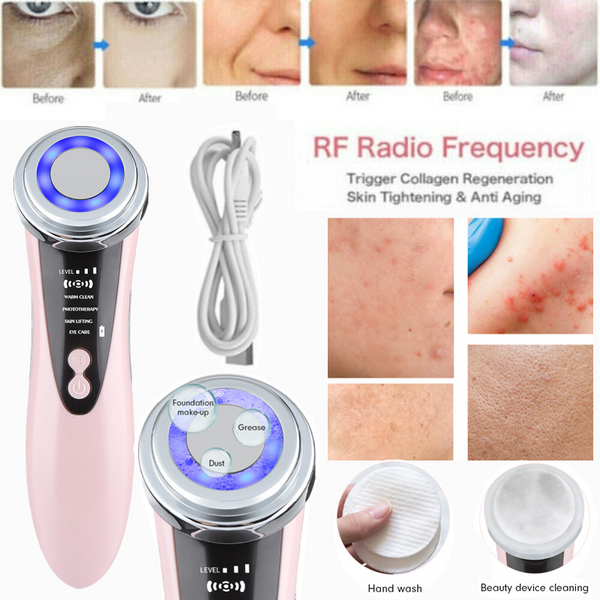 Anti Aging Face Tightening Massager LED Light Photon Therapy