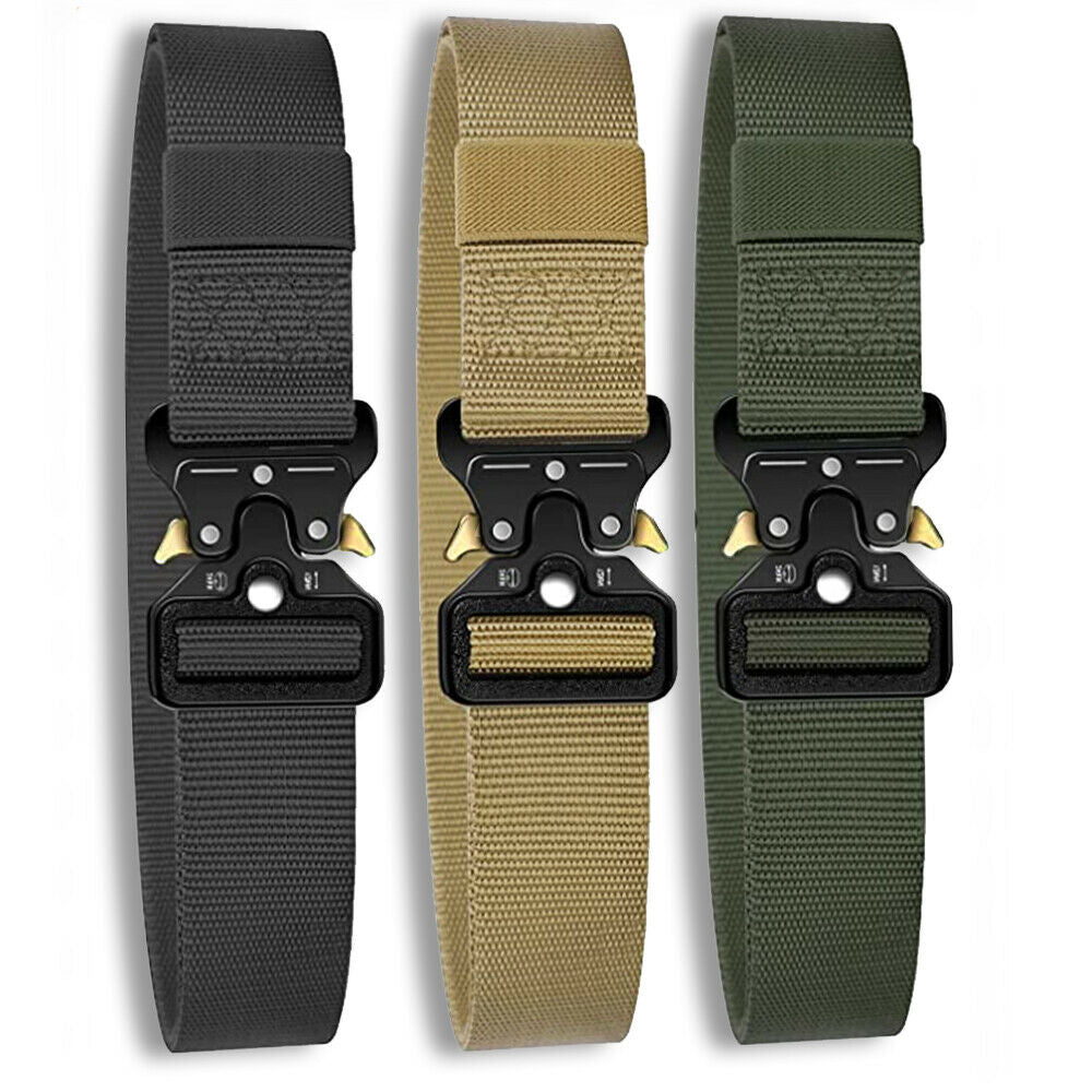 Casual Belts for Men Tactical Military Belt Adjustable Quick Release HEAVY DUTY
