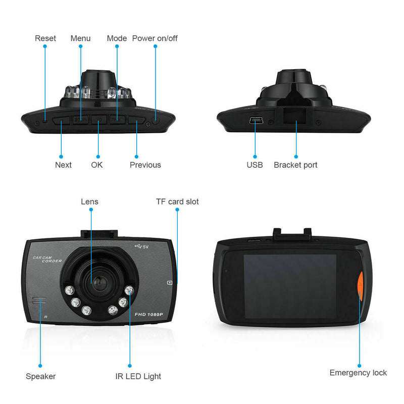 3" Car DVR Video Recorder Night Vision G-Sensor