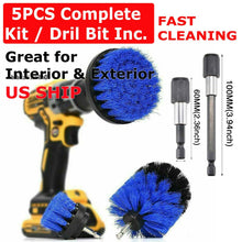 Load image into Gallery viewer, 5PCS Drill Brush Set Power Scrubber Drill Attachments