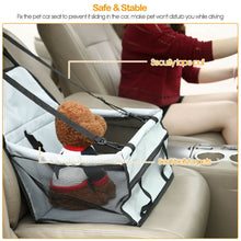 Load image into Gallery viewer, Foldable Pet Car Seat Belt Booster Carrier